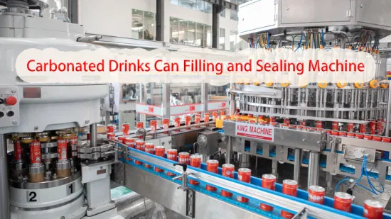 Automatic Aluminum Pet Can Beverage Liquid CSD Carbonated Soft Energy Drink Beer Hot Juice Tea Coffee Milk Sauce Honey Canning Filling Sealing Packaging Machine