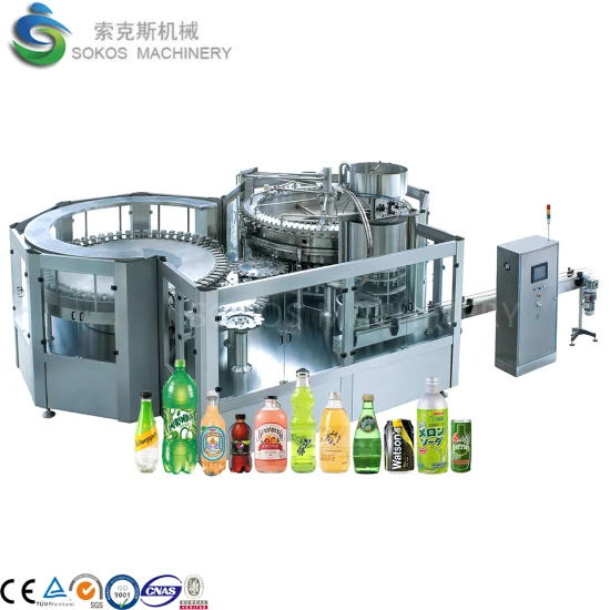 Hot Sale Carbonated Full Automatic Soft Drink Filling Machines Production Line Soda Water Tin Beer Pop Aluminium Can Filling Machine