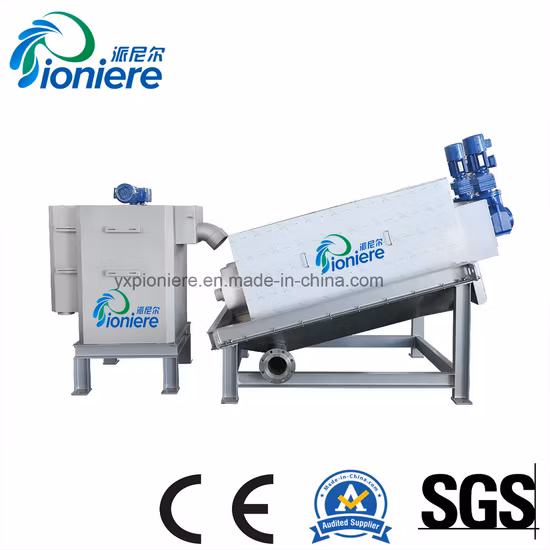 Screw Press Sludge Dewatering Machine for Wastewater Pretreatment