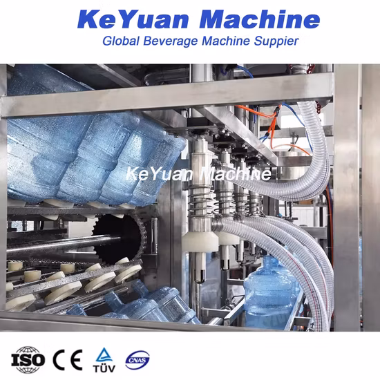 Automatic Pure Mineral Drinking Water 3 to 5 Gallon Bottle Filling Machine Bottling Plant Production Line for 12L / 15L / 20L Dispenser Barrel